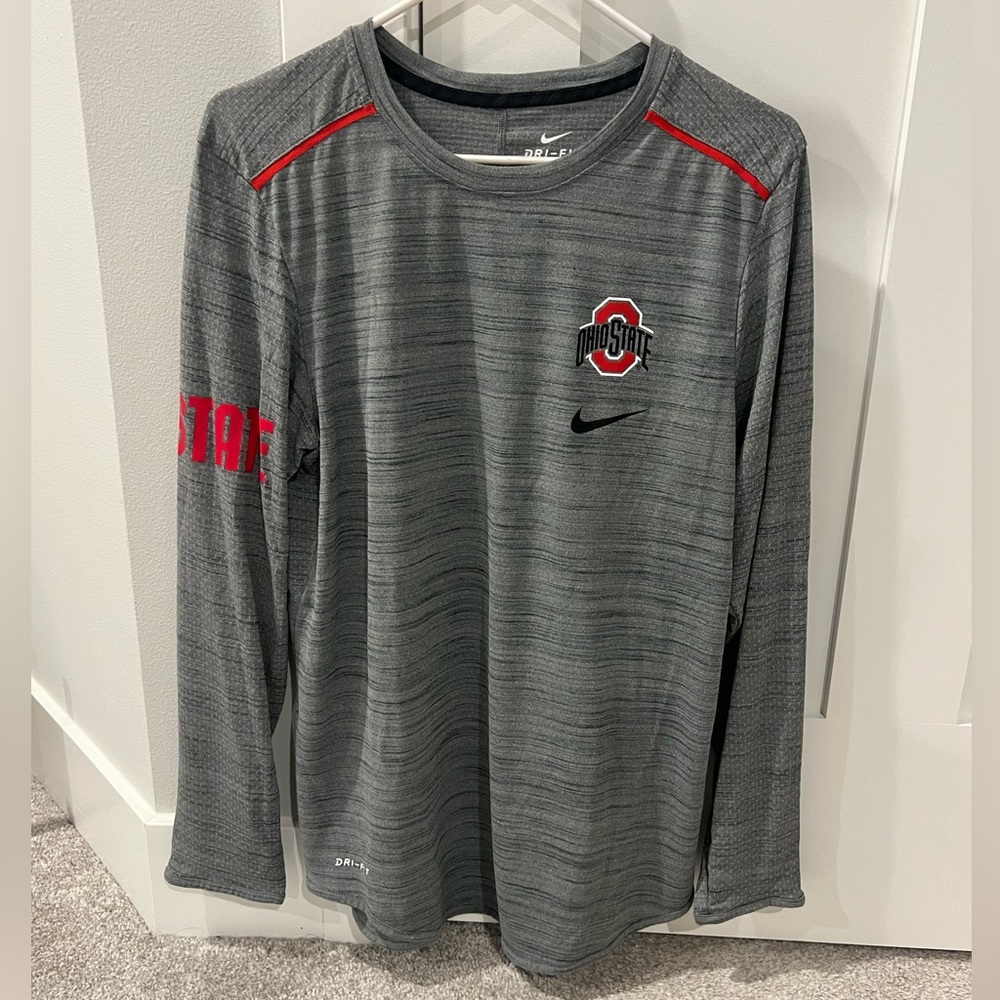 Ohio State Nike Dri Fit Breathe LS small